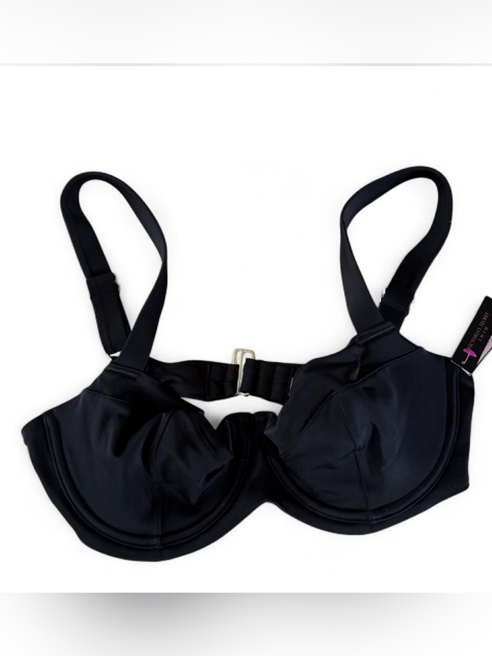 Black Victoria's Secret swim bra: bikini top
